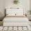 Double Upholstered Bed with Charging Station 18