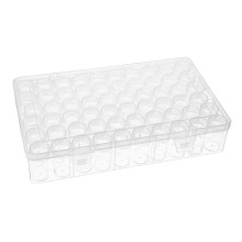 Bead Storage Organizer with Adjustable Dividers for Jewelry Making, Small Visible Craft Storage Box
