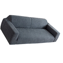 Elastic Woven Stretch Sofa Slipcover For 2 Seat-Light Grey