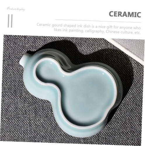 Calligraphy Ink Dish with SpillResistant Design, Easy Clean Surface, Compact Decorative Style for Students 1