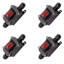 4X IP67 Vattentät Inline 12V 20A High Current Power Vattentät
