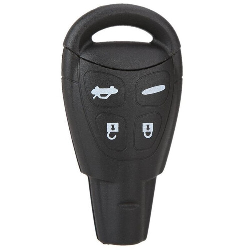2X Replacement 4 Buttons Keyless Entry Remote Car Key Fob Shell Case Cover and Button Pad with Insert Blade 2