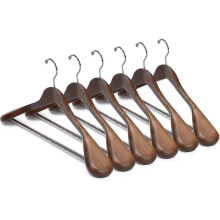 Luxury Wooden Suit Hangers Wood Coat Hangers Jacket Outerwear Shirt Hangers,with Extra-wide Shoulder, 360 Degree Swivel Hooks & Anti-slip Bar - Ya