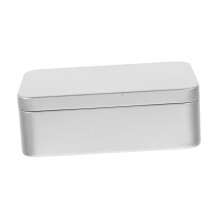 Metal Storage Box for Sewing Supplies and Coins, Durable Tin Organizer Box with Secure Lid Closure