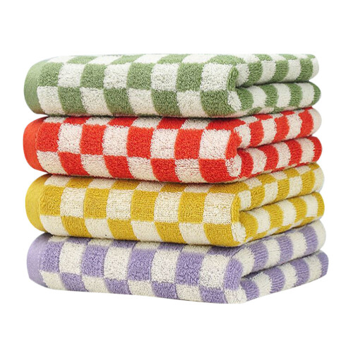4Stk Multicolor Korallenfleece Waschlappen Absorbierend