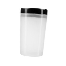 2pcs Plastic Brush Cleaning Cup 2 in 1 Design with Stable Anti‑Tip Base Reusable Nail Art Brush Holder