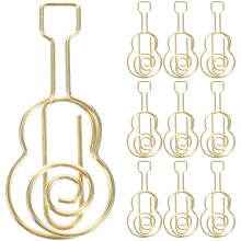 50Stk Goldene Violine Büroklammern Metall Für Dokumente