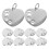 10Stk Hundemarken Silber Blank Robuste Tieranhänger 1