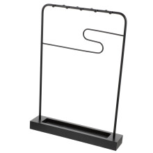 Sturdy Iron Calligraphy Brush and Pen Holder with Upright Tip Protection and MultiSlot Design