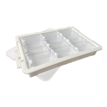 Clear Bead Storage Organizer with Individual Compartments for Jewelry and Craft Supplies