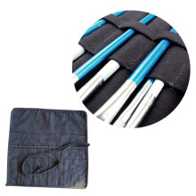 Canvas Pencil Case with Organized Slots for Artists, Protects Brush Tips, Compact Art Brush Organizer