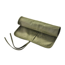 Canvas Roll Up Paint Brush Holder with Multi Slot Organization for Artists Travel and Oil Watercolor Brushes