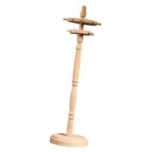 Bamboo Brush Holder Stand with 11 Hooks for Painting and Calligraphy, Downward Drying Design