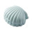 Shell Shaped Soap Rack Portable Double Drain Soap Receptacle with Lid (Green) - DD01 1