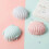 Shell Shaped Soap Rack Portable Double Drain Soap Receptacle with Lid (Green) - DD01 2