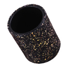 Black Makeup Brush Holder for Vanity Desk with Stable Base and Durable Thickened Construction