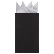 Stilvolles Silbernes Anzug Einstecktuch Polyester Fasern