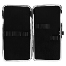 Portable Black PU Lash Tweezer Tool Case for Eyelash Grafting
