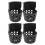 4Stk Schwarze Pool Tischtaschen Pe Drop Netze Billiard Set 1
