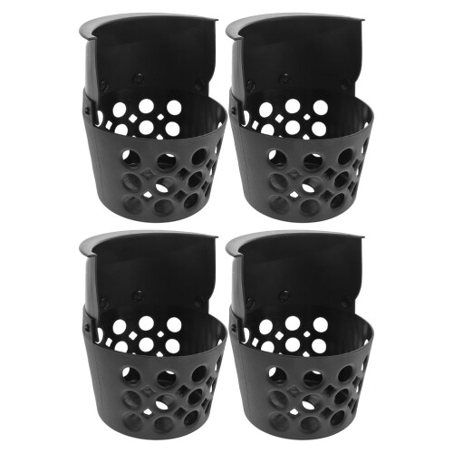 4Stk Schwarze Pool Tischtaschen Pe Drop Netze Billiard Set