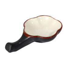 3 in 1 Ceramic Paint Palette with Brush Holder, Calligraphy Ink Tray for Painting and Crafting