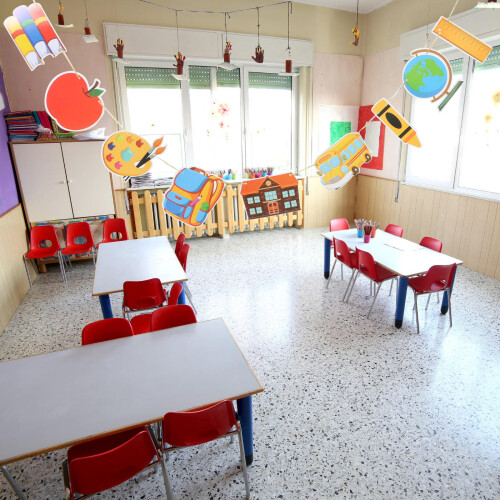 2Sets Klassenzimmer Deko Banner Mehrfarben Schulstart 2