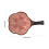 2pcs Ceramic Ink Dish Set with Dual Function Brush Holders, Ice Crackle Finish, Pink and White 2