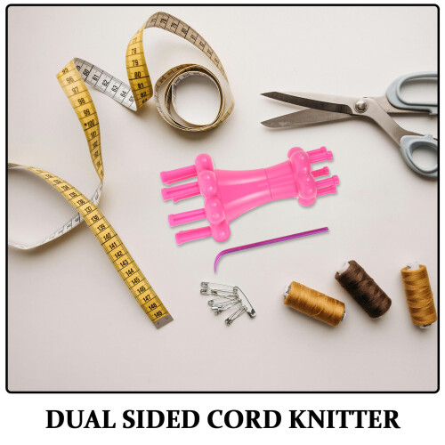 1Set Handliches Strickset Rosé Für Garn Flechtung Und DIY Projekte 2