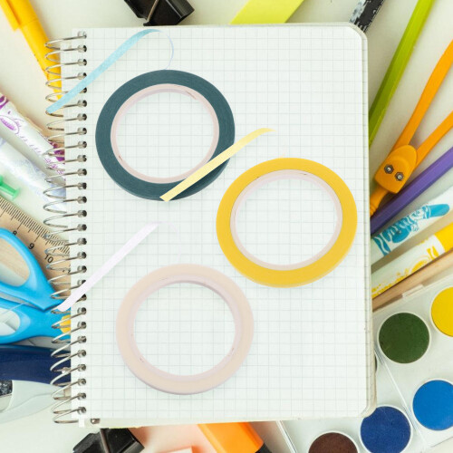 4Rouleaux Ruban Adhésif Décoratif Pour Usage En Classe 2
