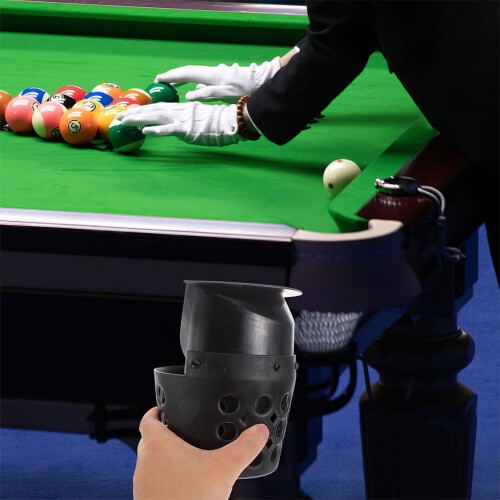 4Stk Schwarze Pool Tischtaschen Pe Drop Netze Billiard Set 2