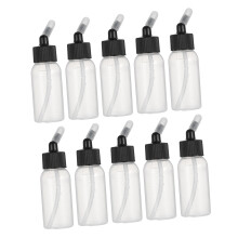 Airbrush Paint Bottles Set of 10, Leakproof Tight Seal, Reusable Containers for Art Craft