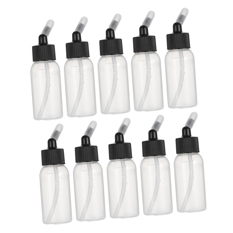 Airbrush Paint Bottles Set Of 10, Leakproof Tight Seal, Reusable Containers For Art Craft 9330225127420