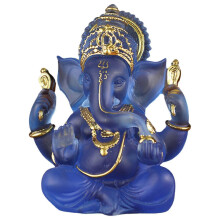(Blue) Religious Lord Ganesh Statues For Home Decor - PJ