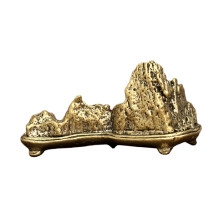 Brass Pen Rest Calligraphy Pen Holder with AntiRoll Stable Base Vintage Design for Artists Desk