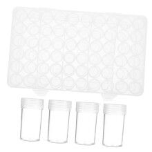 Plastic Storage Box Organizer Round Bead Container Clear Viewing Design Multi Slot for Jewelry and Seeds