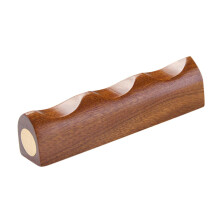Chinese Calligraphy Brush Rest Sandalwood Holder with Elegant Finish and Anti‑Roll Design for Artists