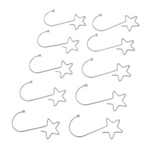 Stainless Steel 120pcs Star Tree Hooks for Festive Decorations Silver