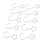 Stainless Steel 120pcs Star Tree Hooks for Festive Decorations Silver 1