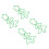 100Pcs Fancy Christmas Paper Clips, Small Silver 3