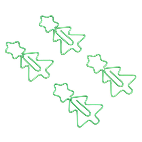 100Pcs Fancy Christmas Paper Clips, Small Silver 2