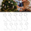 Stainless Steel 120pcs Star Tree Hooks for Festive Decorations Silver 15