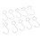 Stainless Steel 120pcs Star Tree Hooks for Festive Decorations Silver 16