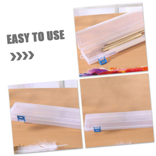 Art Supply Organizer Box Set 4pcs Stackable Storage Containers with Lids for Home School Office 1