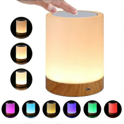 Touch Table Lamp, Dimmable Bedside Lamp with Warm White Light - Ri 1