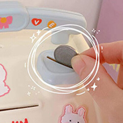 Cute Cartoon House Change Bank, Plastic, Large Cap 2