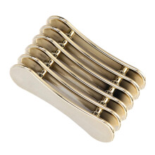 2pcs Gold Silver Mini Nail Art Pen Holder, Elegant Gold Finish Dual Holder for Gel Nails Manicure