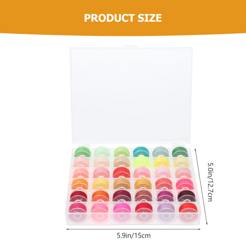 1Set Nähfäden Mit Bobbin Case ABS Für Nähmaschine Garnset 1