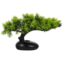 Dekorative Kunststoff Pinienbaum Figur Für Sushi Teller Grün