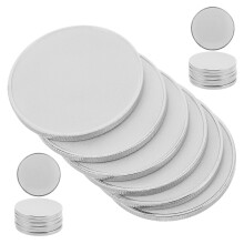 20Stk Blank Metallmünzen Mit Gewindekante Silber DIY Schmuck & Sammeln
