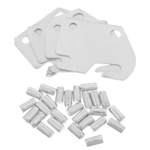 1Set Bettrahmen Reparaturset Haken Für Kopf- Und Fußteil Silber